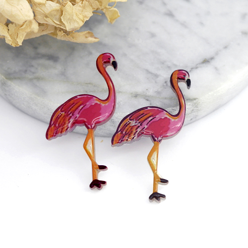 Handmade Flamingo Acrylic Resin