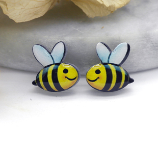 Bohemia Resin Bee Earrings