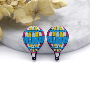 Acrylic Resin Parachute Earrings