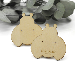 Laser Cut Wooden Tag