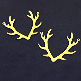 Antlers Charms For Necklace, Earrings